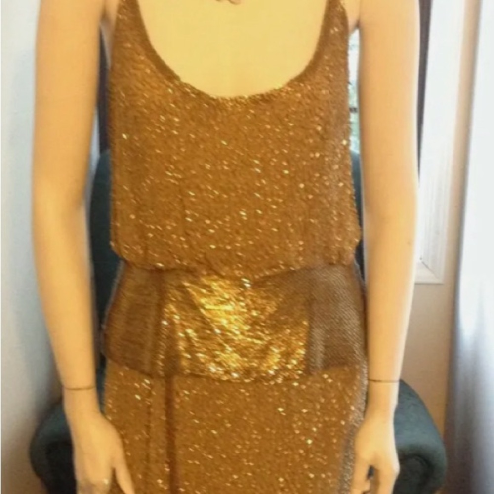 Vintage, glass beaded dress